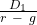 \frac{D_1}{r \ - \ g}