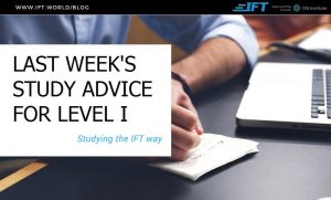 Level I CFA last week study advice